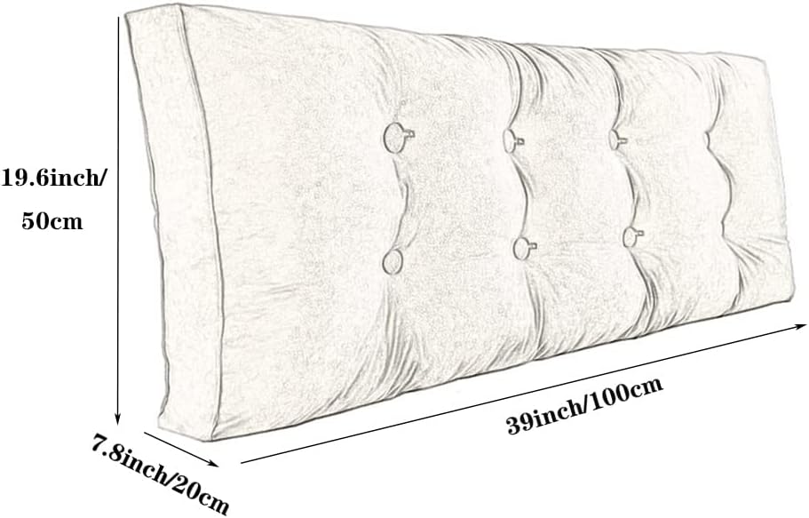 ZZYK Reading Pillow with Headboard Support for Pregnancy and Relaxing