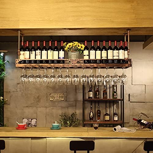 TOYOCC Metal Iron Wine Rack Ceiling Hanging Storage 1