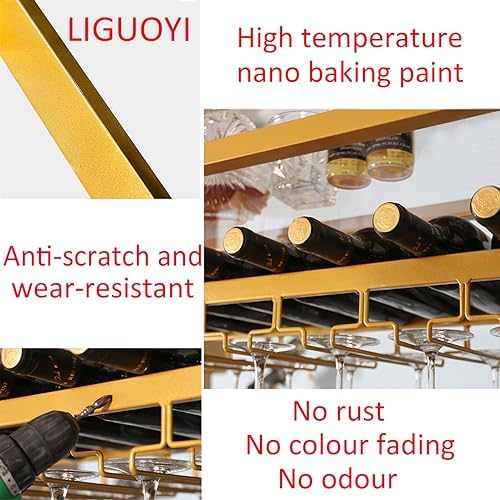 LIGUOYI Adjustable 3-Layer Wine Glass Hanger 1