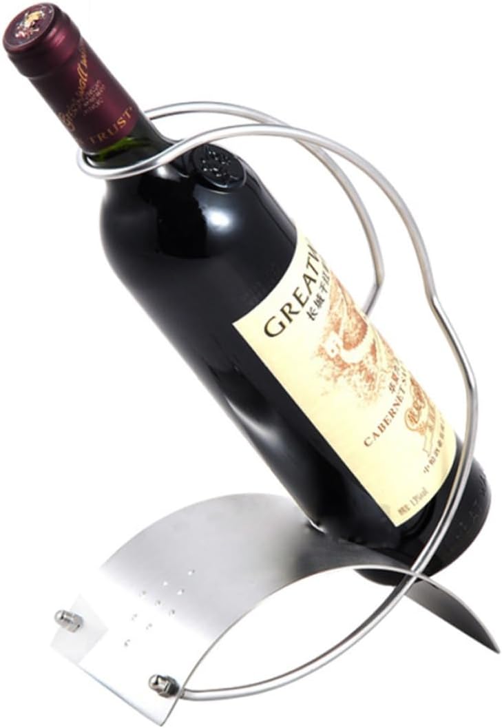 Mikinona Stainless Steel Wine Rack for Countertop Display