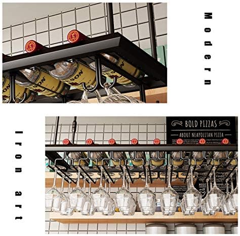 Iron Wine Glass Hanging Rack for Kitchen Restaurant Cafe