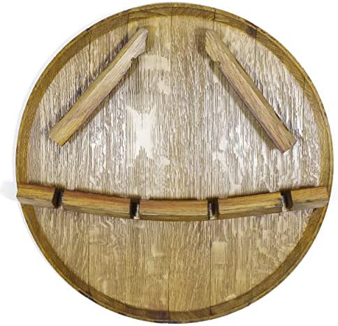 Handmade Oak Wine Glass and Bottle Display
