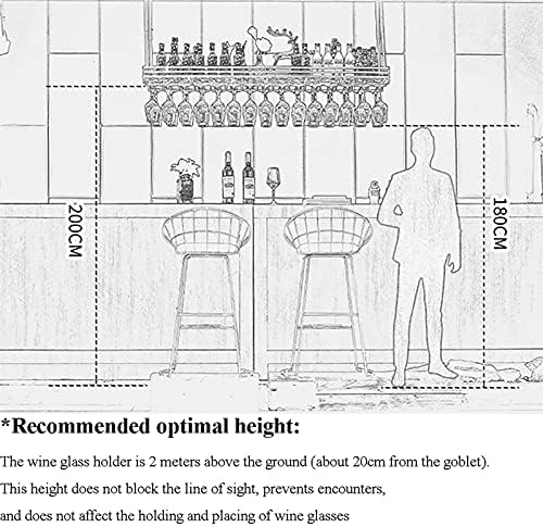 VKEID Wall-Mounted Wine Rack for Home Kitchen Bar Restaurant 1