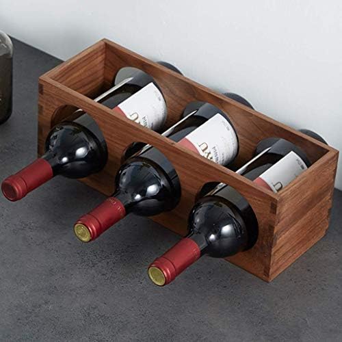 Freestanding Wooden Wine Rack Desktop Storage Stand