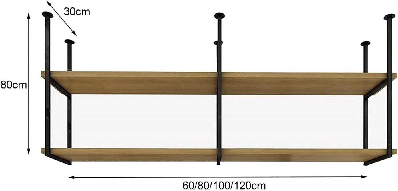 DASHADAO 2-Layer Wall-Mounted Wine Rack