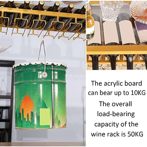 Adjustable Wine Glass Hanger Rack For Kitchen Wine Cellar Bar