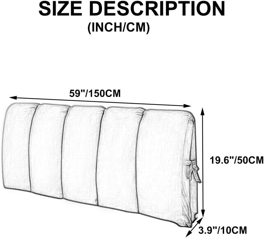 ZZYK Upholstered Headboard for King Size Bed - Purple
