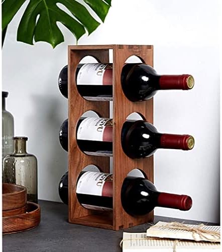 Freestanding Wooden Wine Rack Desktop Storage Stand