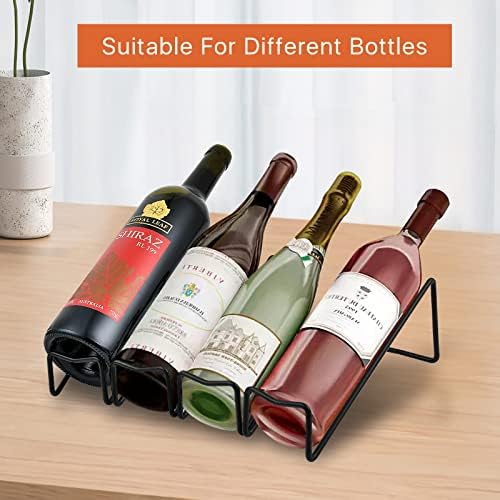 Akamino 6PCS Modern Black Wine Rack