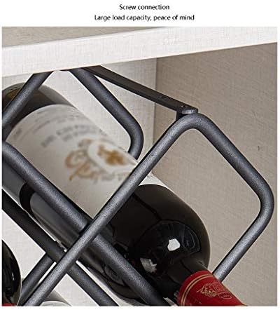 DYPA-AF12 8-Bottle Metal Wine Rack Free Standing Black