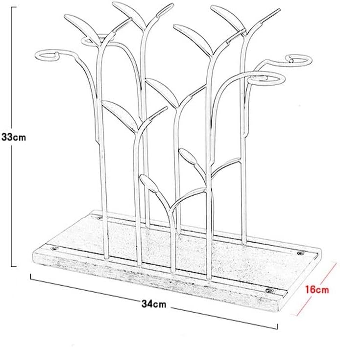 VALTEV Freestanding Wine Rack for 4 Bottles and Goblets
