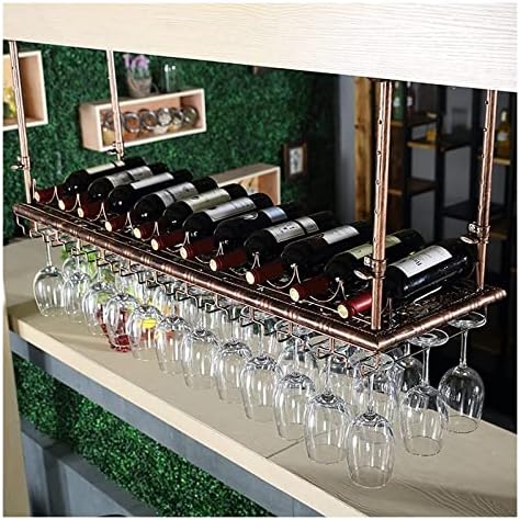 ALDEPO Wall-Mounted Wine Rack with Glass Holder