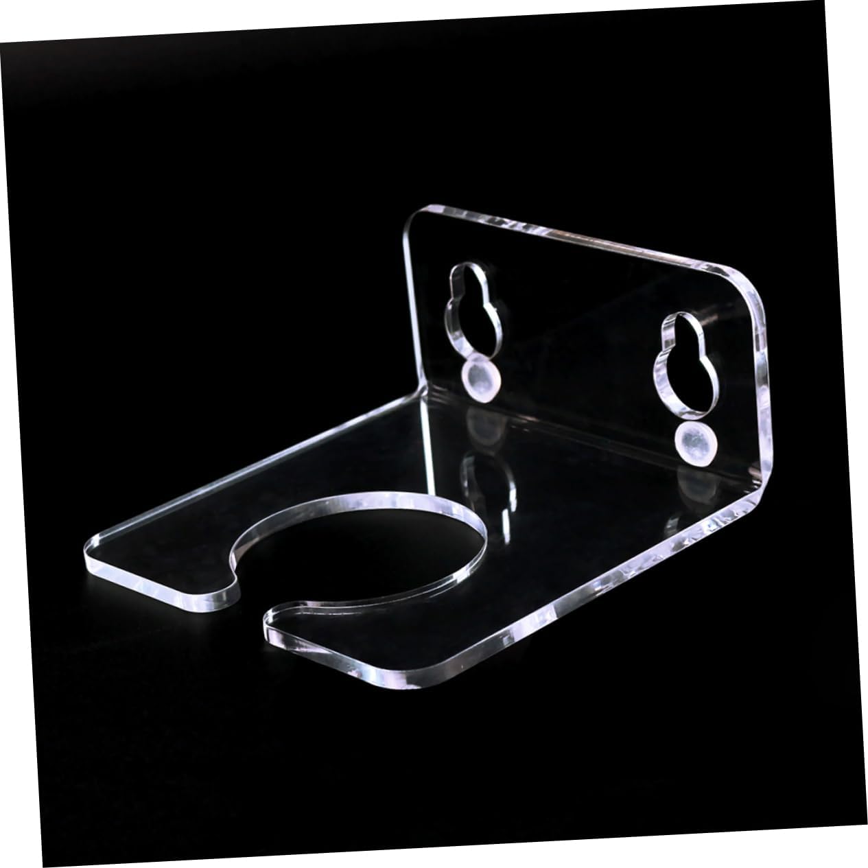 Unomor Transparent Acrylic Wine Glass Rack with Suction Cup Holder