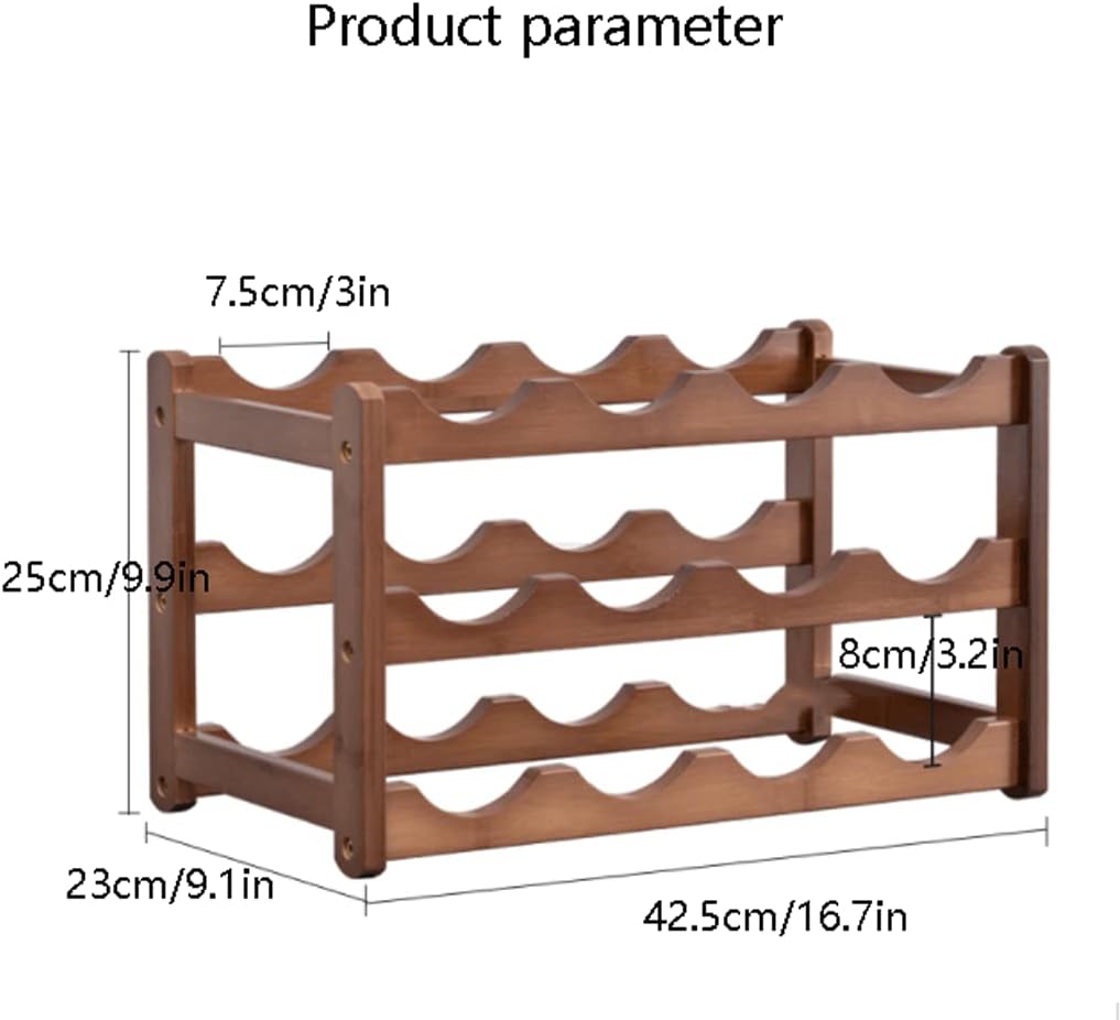 Habiba Premium Bamboo Wine Rack Multi-Layer Storage