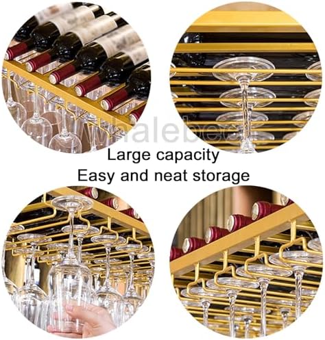 Whalebee Adjustable Wine Glass Holder Metal Rack