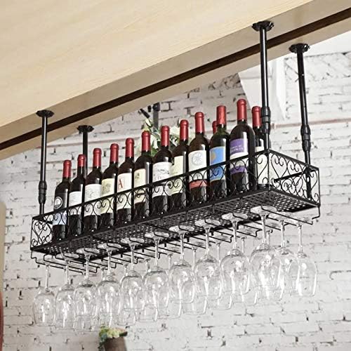 DASHADAO Adjustable Ceiling Wine Rack Holder