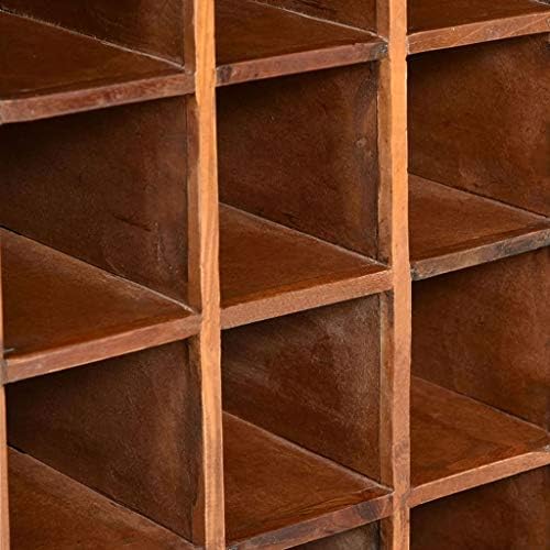Makastle Wooden Wine Rack 16 Bottles 2 Drawers Freestanding
