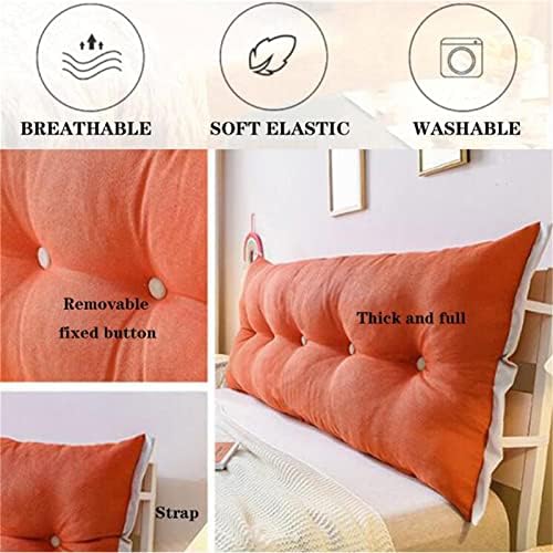 ZZYK Reading Support Pillow Extra Large Fleece Headboard Cushion