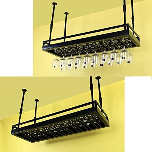 IOCCIOBB Wall-Mounted Wine Rack with Adjustable Holders