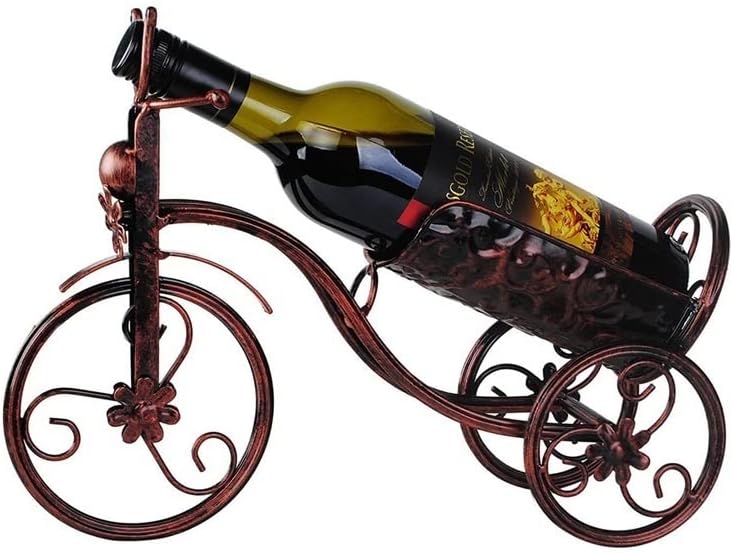 VALTEV Freestanding Metal Wine Rack Decorative Cabinet