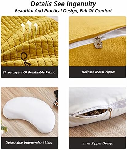 ZHIWEIKJ Organic Buckwheat Pillow for Neck and Sleep Support