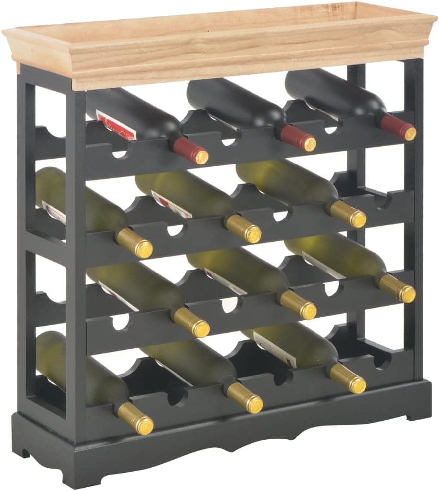 Loibinfen Wooden Wine Cabinet 24-Bottle Storage