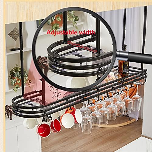 CGF Wall Mounted Wine Rack with Glass Holder