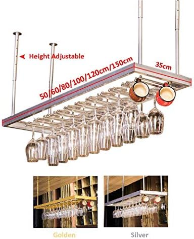 Suuim Ceiling Hanging Stemware Wine Rack Organizer