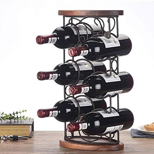 Modern Freestanding Wine Rack with Rounded Design