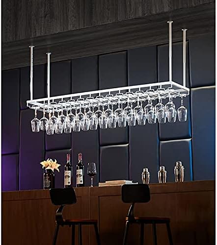 XONJEMU Wall-Mounted Wine Rack Adjustable Height White 60x35cm