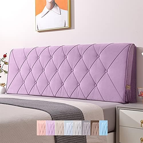 CHIAPERINI Liangjun Headboard Cushion - 90x60x10cm Purple Reading Pillow with Removable Cover