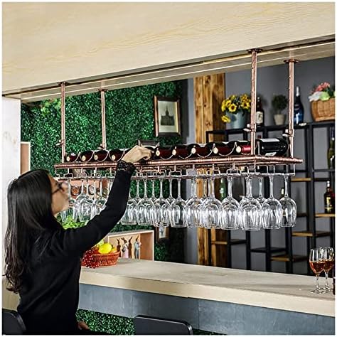 ALDEPO Wall-Mounted Wine Rack with Glass Holder