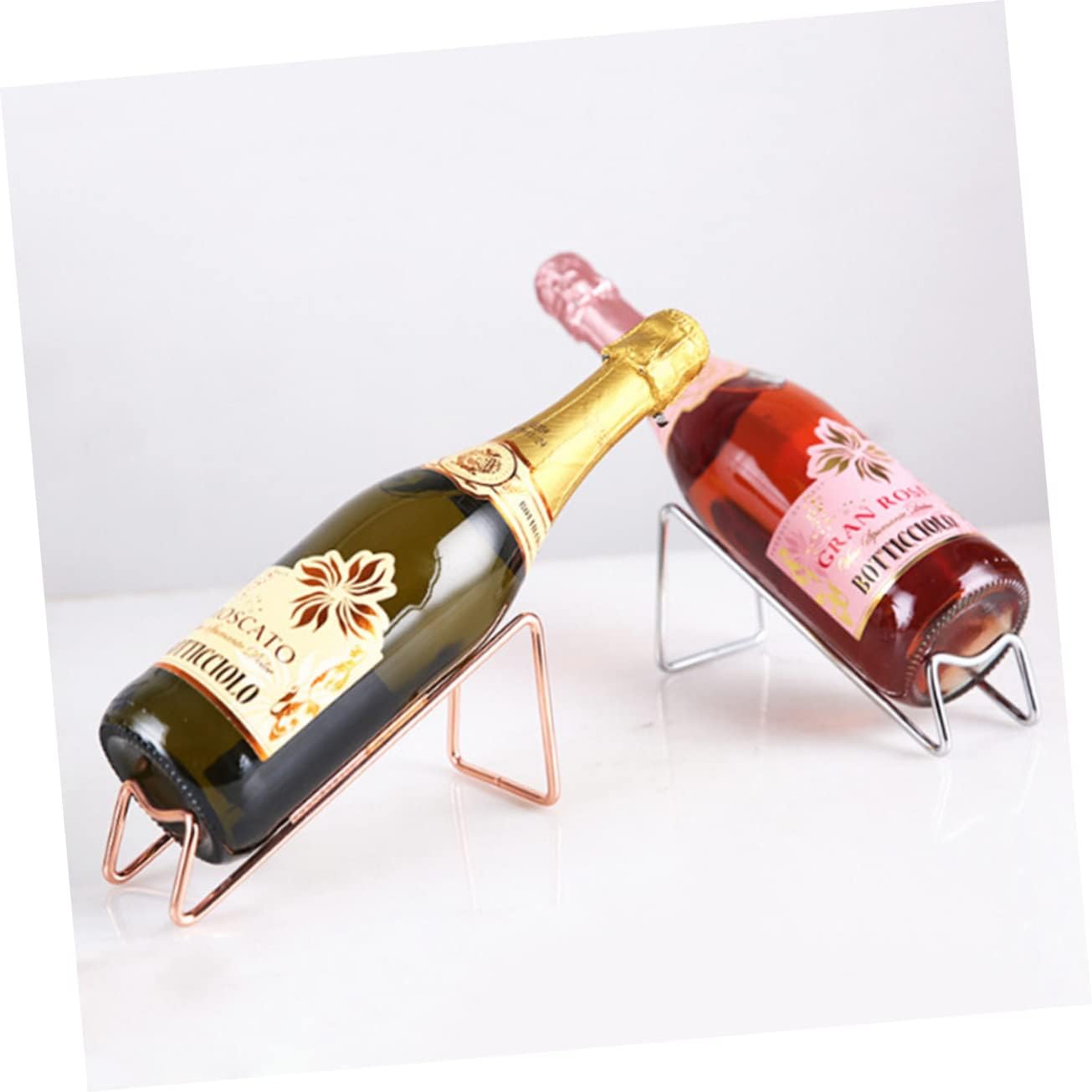IMIKEYA Wrought Iron Wine Rack for Countertop