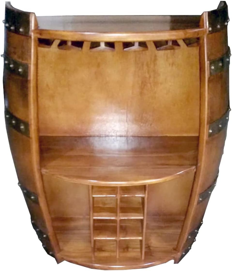 MGP Split Barrel Wine Shelf with Glass Rack