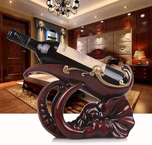 HASMI Red Elephant Resin Wine Rack for Home Kitchen Bar Cellar