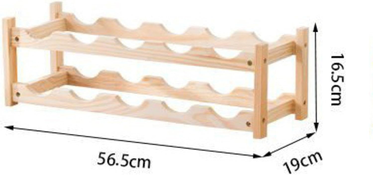 NIBHZ Modern Freestanding Wine Rack with Elegant Design