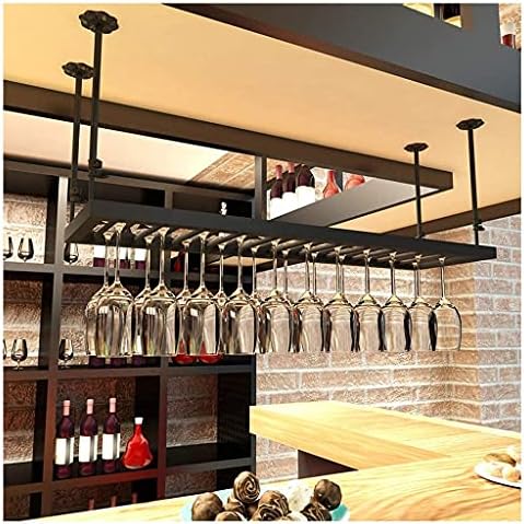 Ceiling Wine Racks Hanging Glass Holder for Kitchen Bar and Home