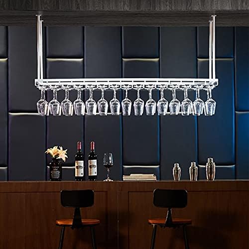 XONJEMU Wall-Mounted Wine Rack Adjustable Height White 60x35cm