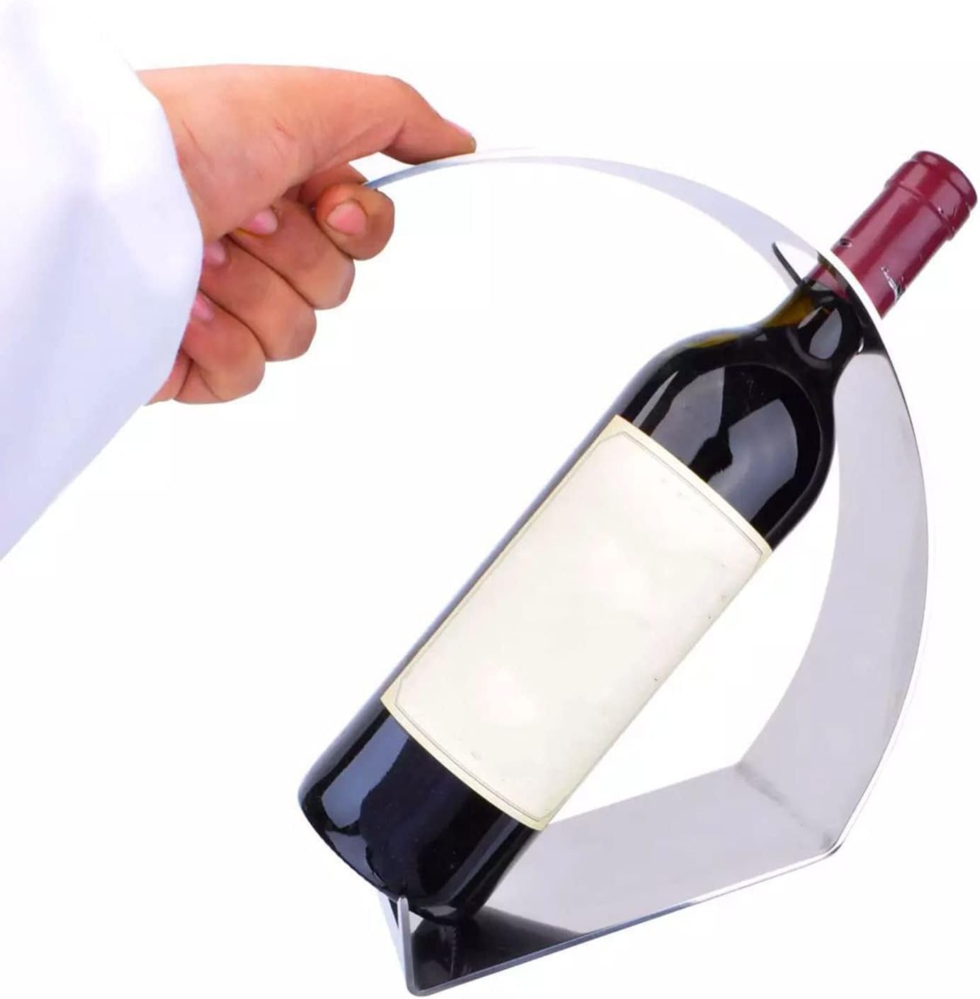 JUSHZ Tabletop Wine Rack Stainless Steel