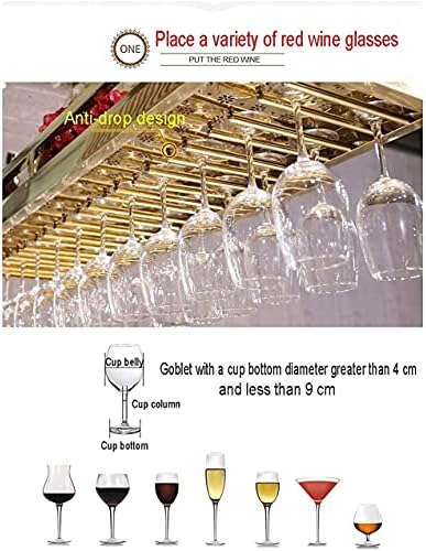 TOYOCC 304 Stainless Steel Wine Rack for Kitchen Bar Restaurant