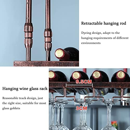 IOCCIOBB Wall-Mounted Wine Rack with Adjustable Holder