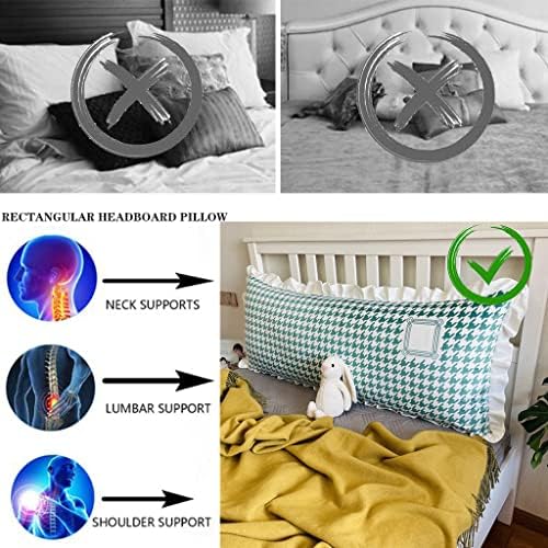 ZZYK Plaid Wedge Pillow Reading Support Cushion