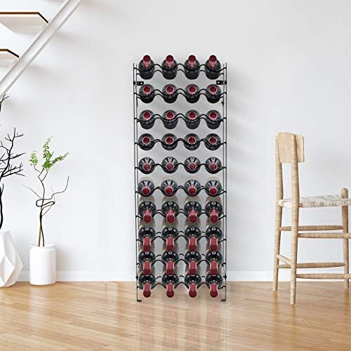 Sorbus Wine Rack Floor Stand Holds 40 Bottles