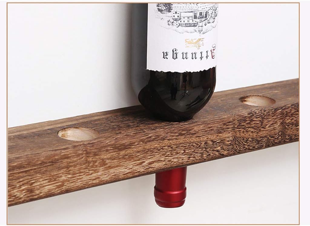 Suuim Wall Mounted Wine Rack 6 or 8 Bottle Organizer