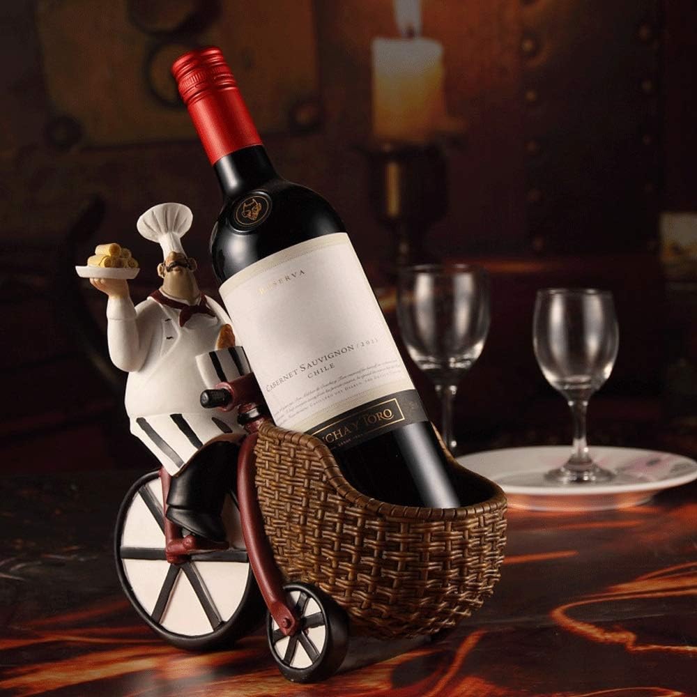 Handmade Painted Resin Wine Rack 1 Bottle Holder