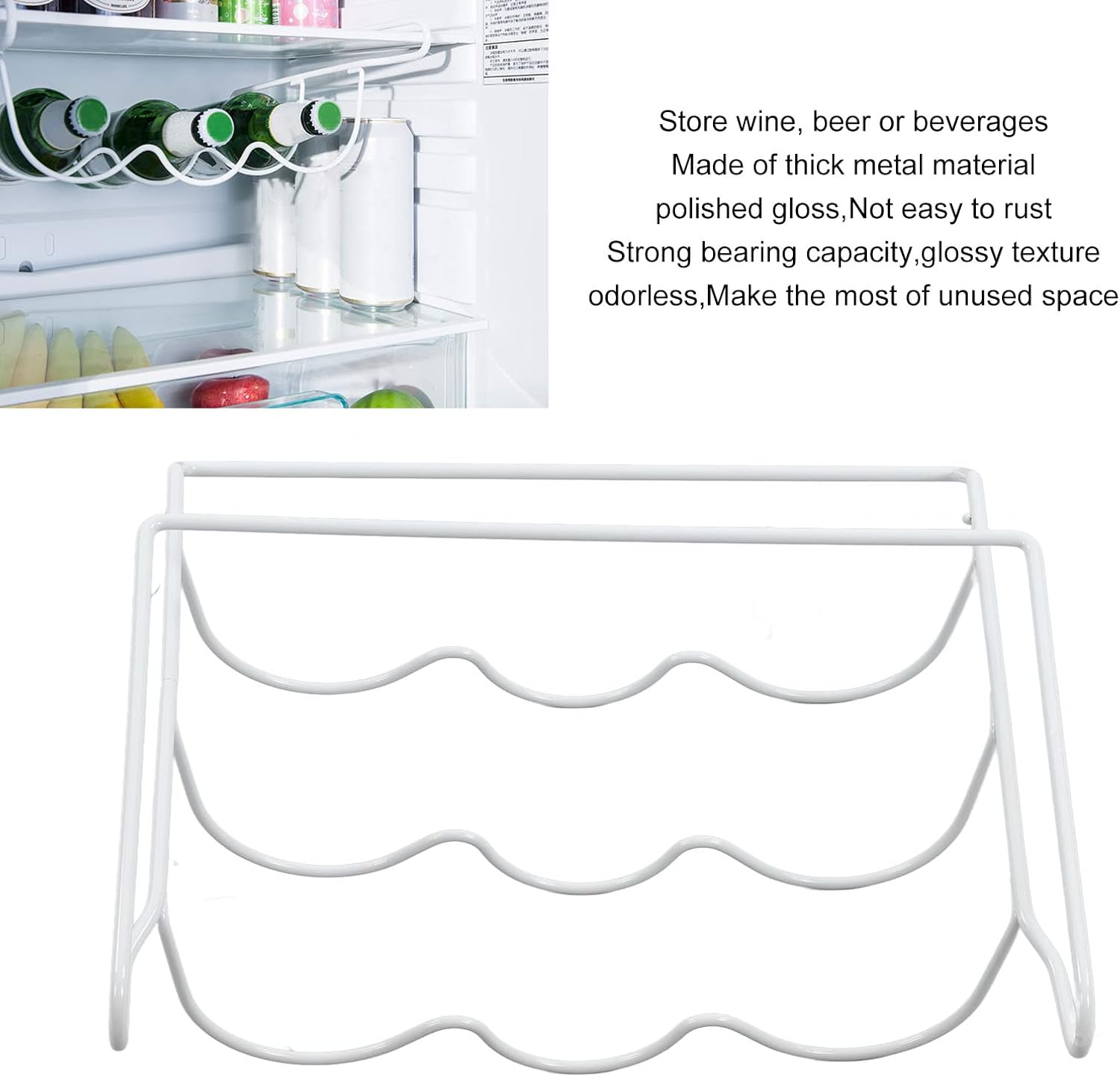 Fridge Wine Holder 13x12x45in Thickened Metal