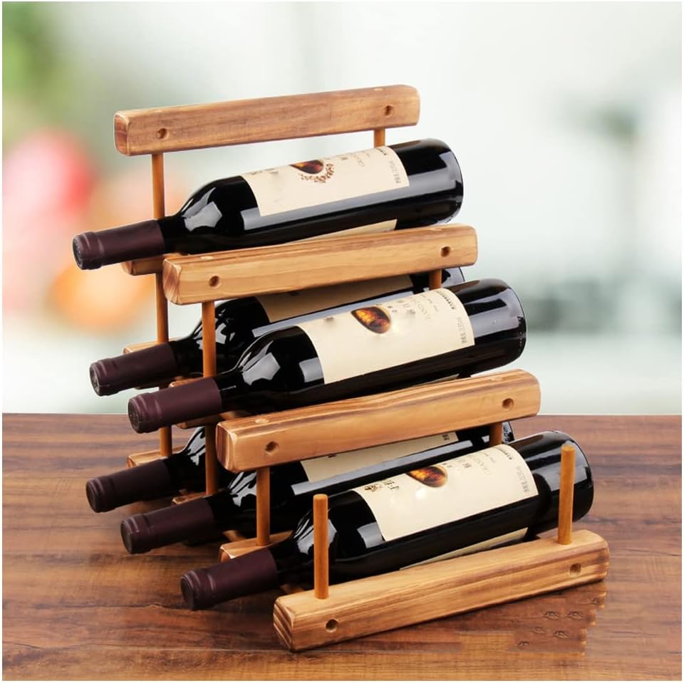 LYRWISHLTD Wooden Freestanding Wine Rack 1