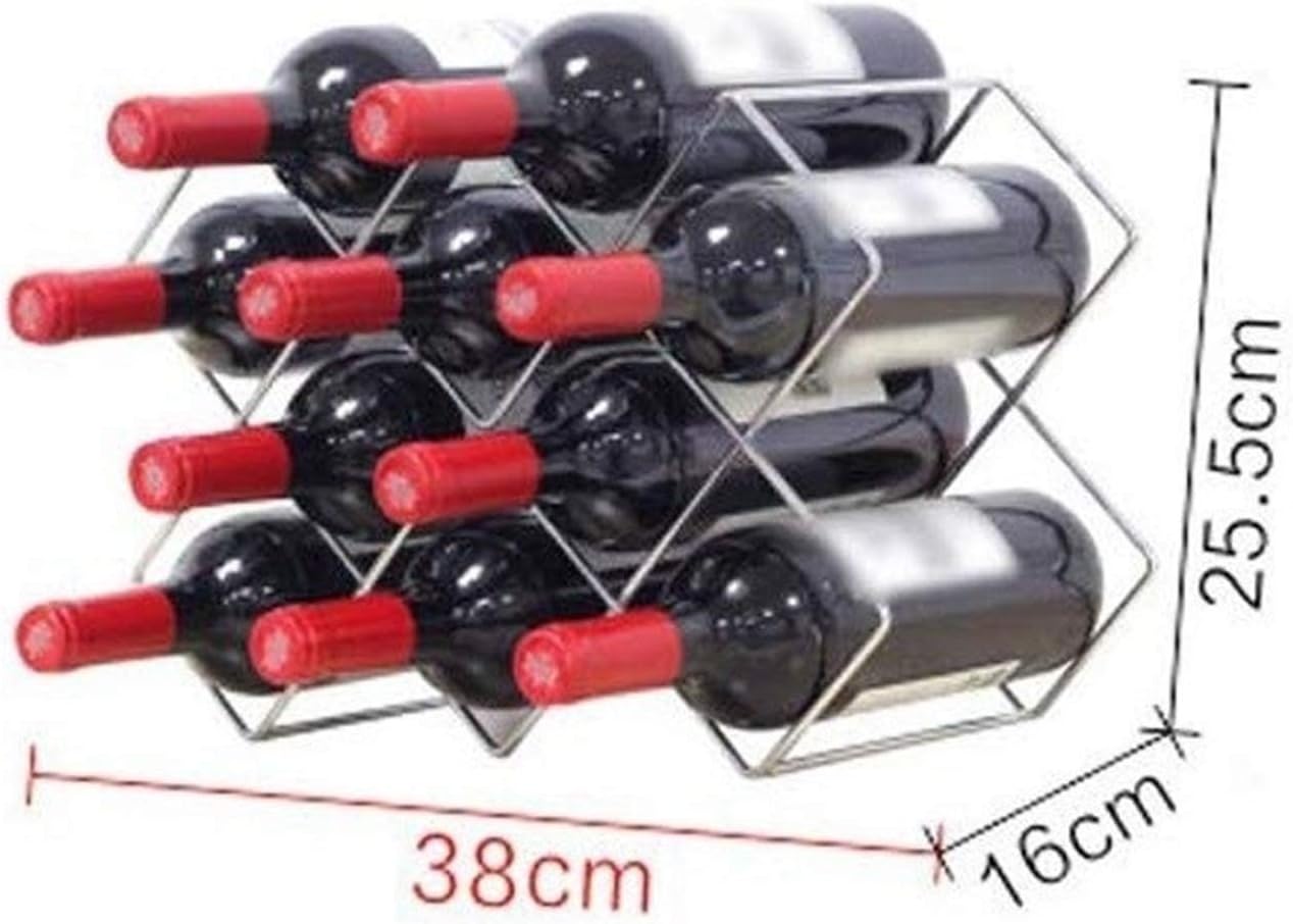 HHWKSJ 4-Tier Wine Rack for 10 Bottles