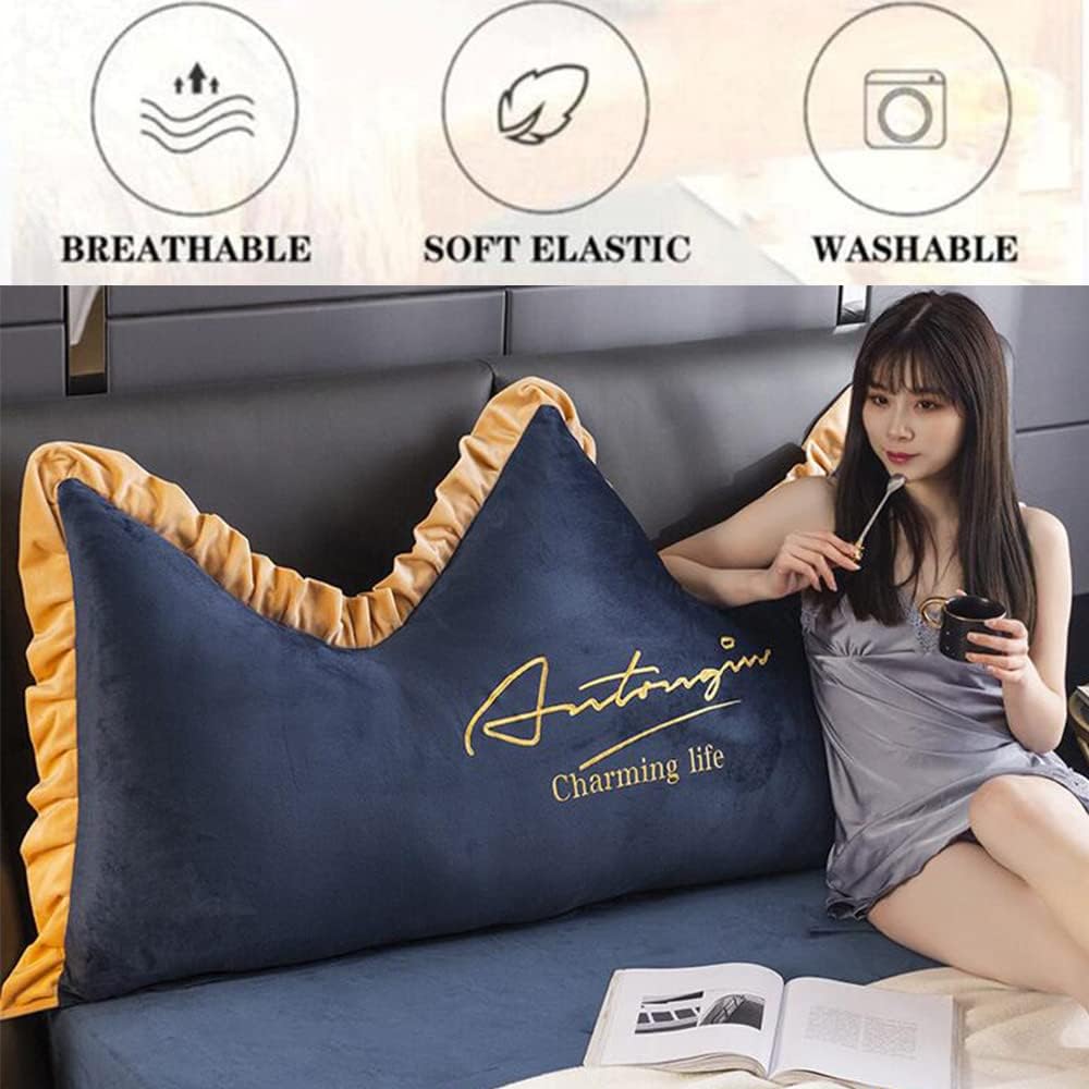 ZZYK Upholstered Headboard Wedge Pillow