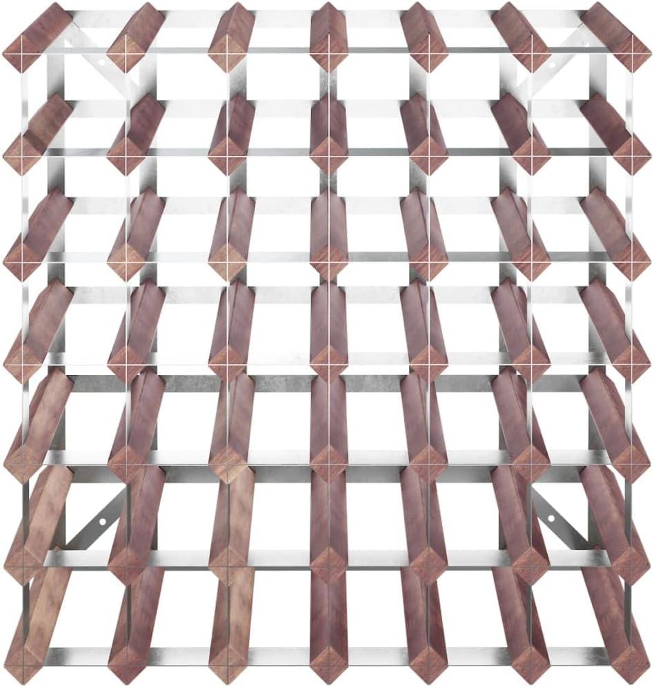 vidaXL Freestanding Wine Rack 42 Bottles